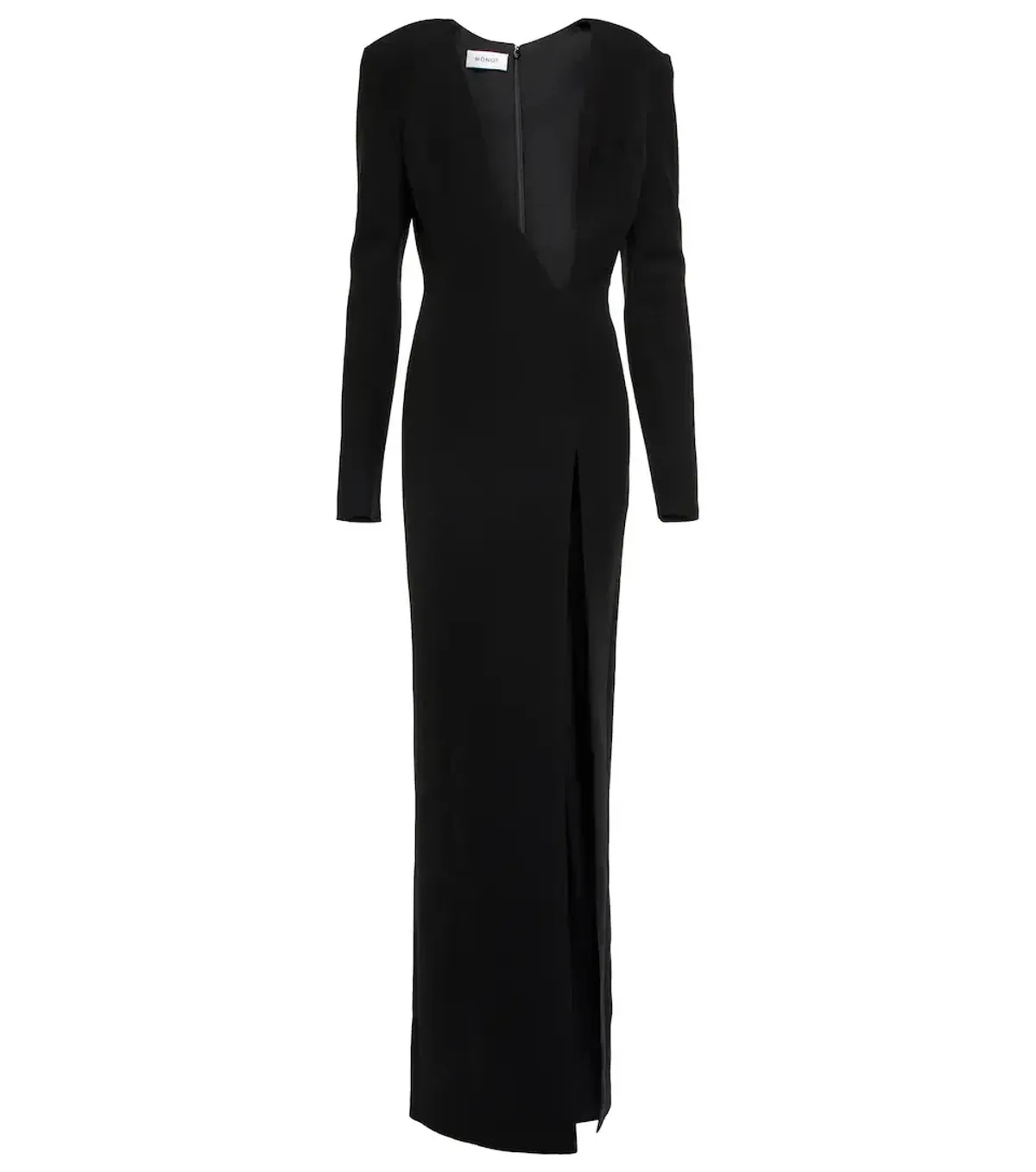 Monot Asymmetric Cut-out Gown Black Size 8 - Image 3