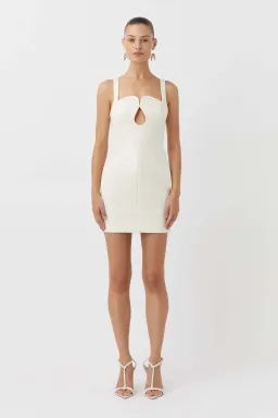 Camilla And Marc Brixton Mini Dress Cream Size 10 for rent on The Volte - image 1