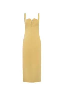 Camilla and Marc Brixton Dress Mustard Size 8 for rent on The Volte - image 3