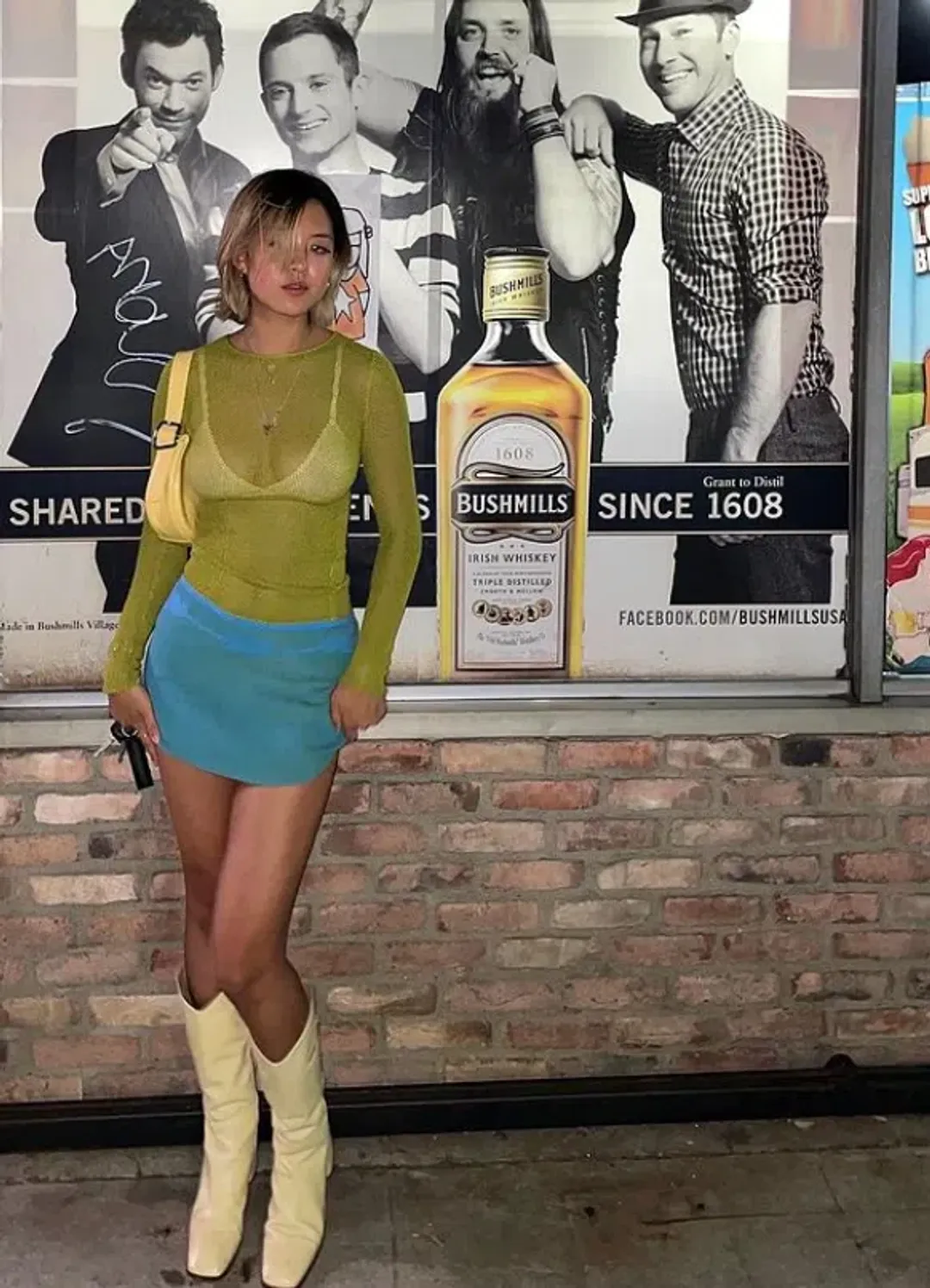 Tank Air Studio Lotus Mini Skirt Aqua Size 6 for rent on The Volte - main image