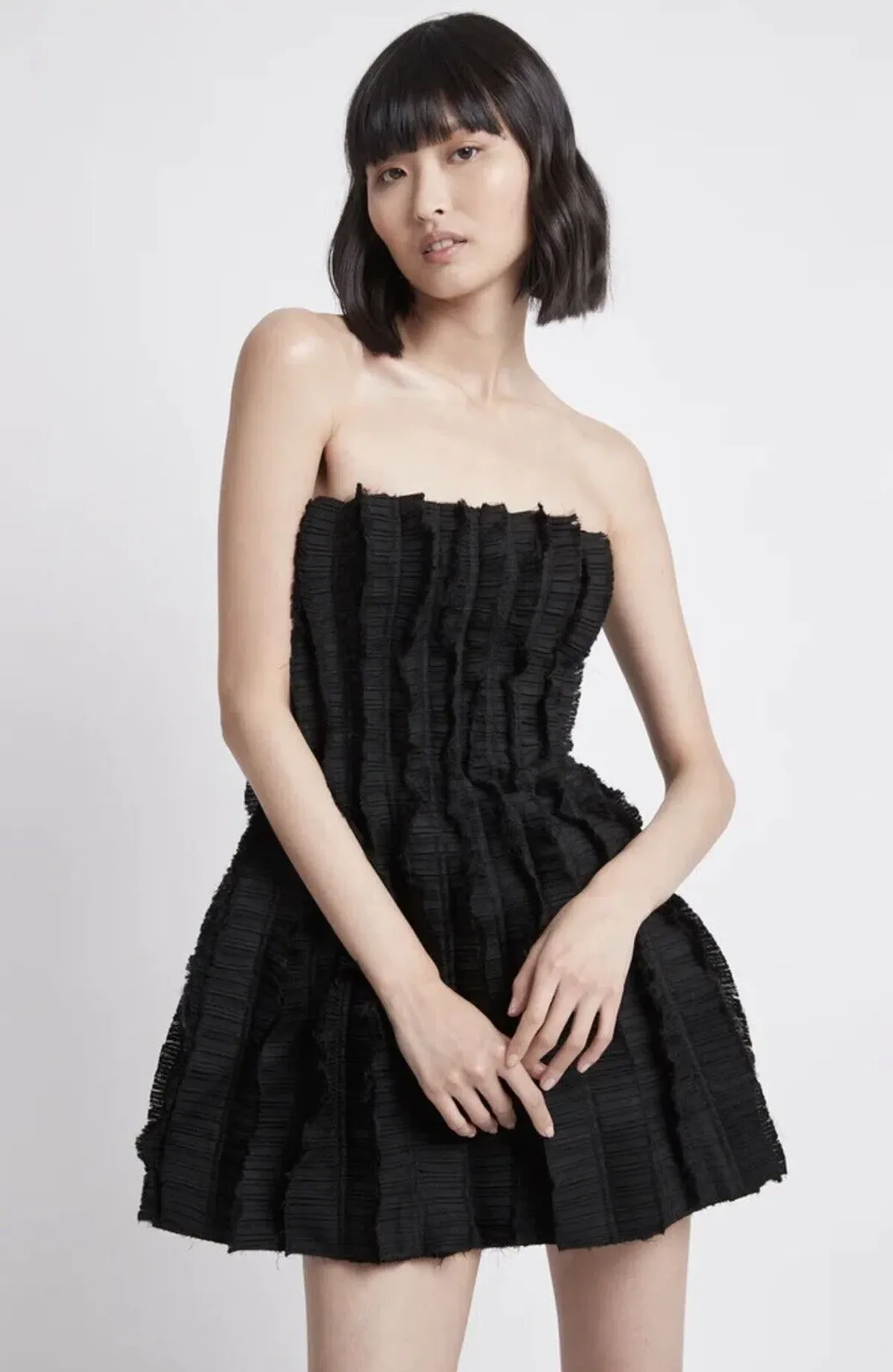 Aje Hybrid Sleeveless Mini Dress Black Size 12 - Image 3