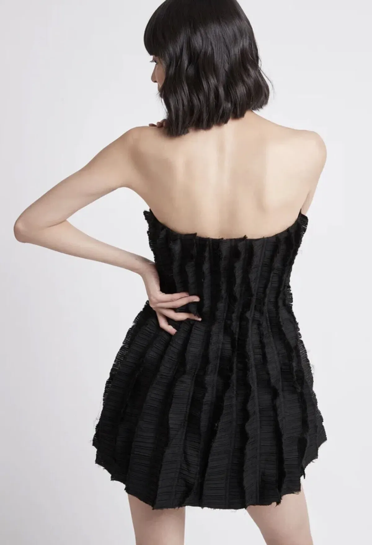 Aje Hybrid Sleeveless Mini Dress Black Size 12 - Image 4