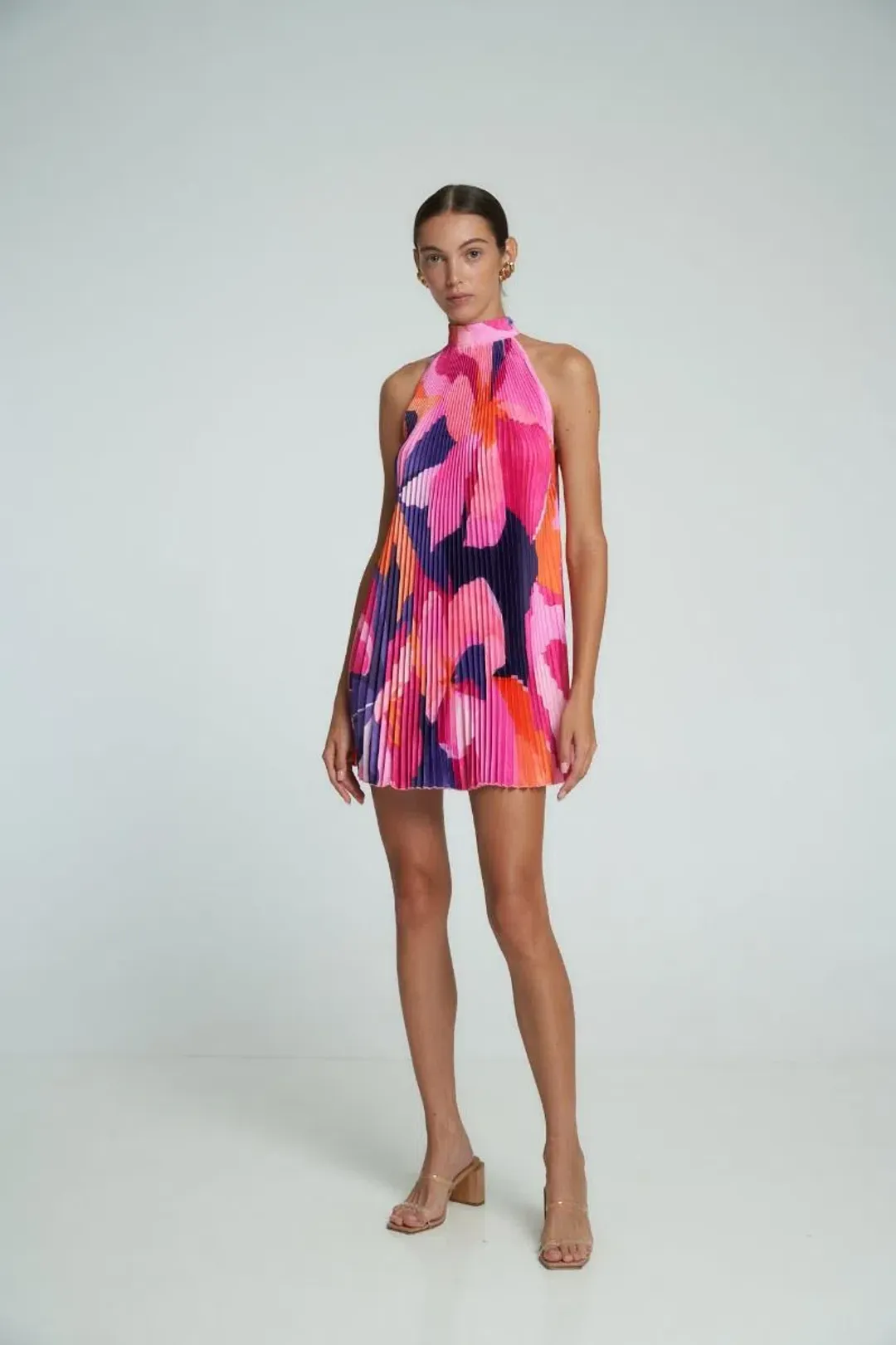 L'Idee Amour Halterneck Mini Dress Capri Size 8 for rent on The Volte - main image