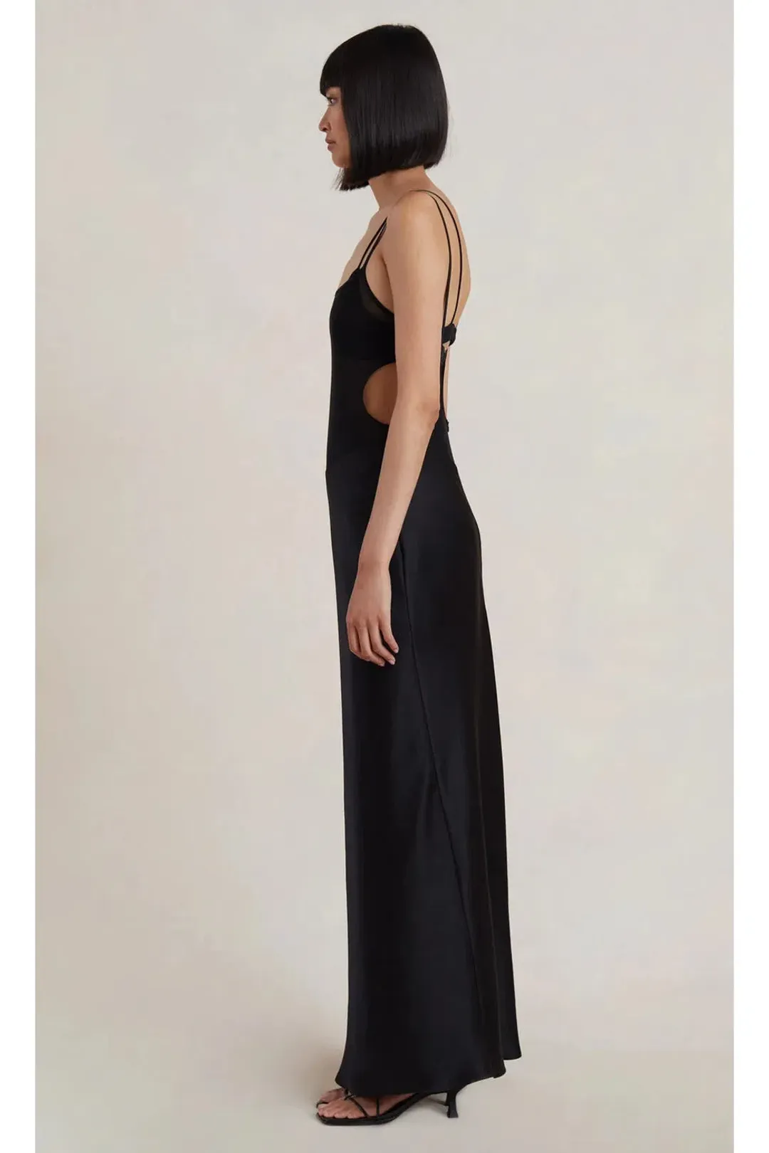 Bec & Bridge Lindsey Cut Out Maxi Dress Black Size AU 6 for rent on The Volte - main image