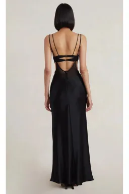 Bec & Bridge Lindsey Cut Out Maxi Dress Black Size AU 6 for rent on The Volte - image 2