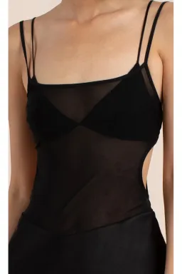 Bec & Bridge Lindsey Cut Out Maxi Dress Black Size AU 6 for rent on The Volte - image 4