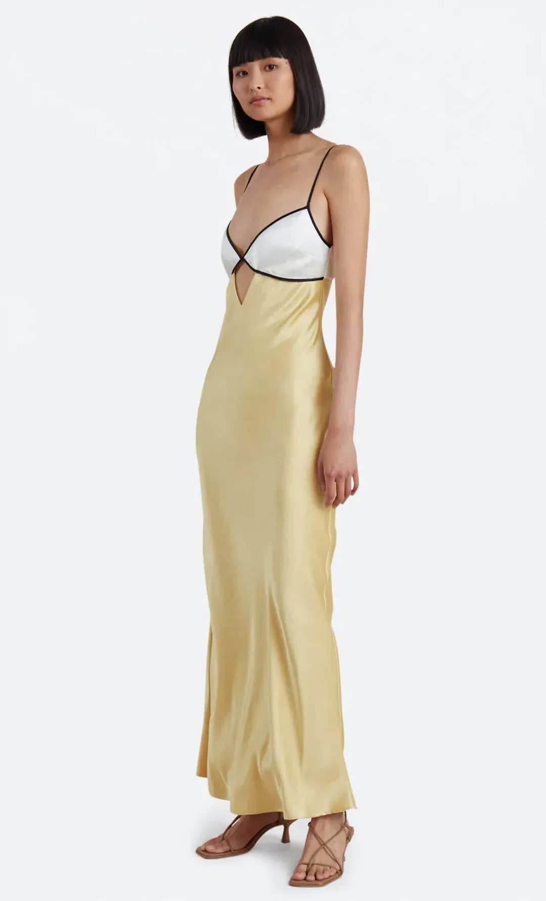Bec & Bridge Nadia Bustier Maxi Dress Yellow Size AU 10 for rent on The Volte - main image