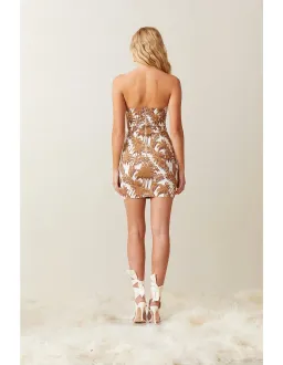 Bec & Bridge Party Wave Mini Dress Print Size 10 for rent on The Volte - image 2