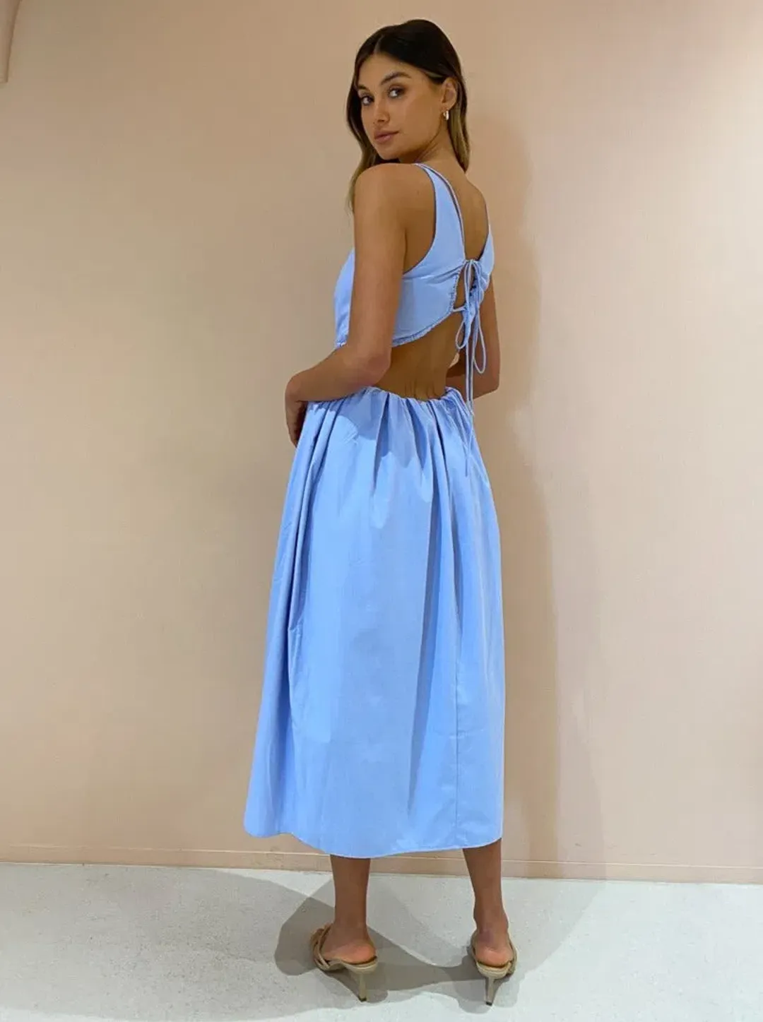 Camilla and Marc Kiri Dress in Powder Blue Size 14 for rent on The Volte - main image