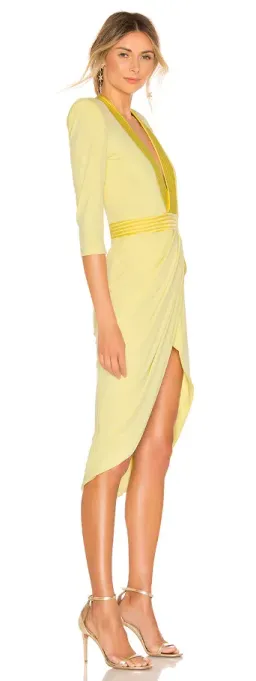 Zhivago Eye of Horus Dress Pastel Yellow Size 8 for rent on The Volte - image 2
