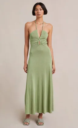 Bec & Bridge Indya Knit Maxi Dress Green Size 6 for rent on The Volte - image 2
