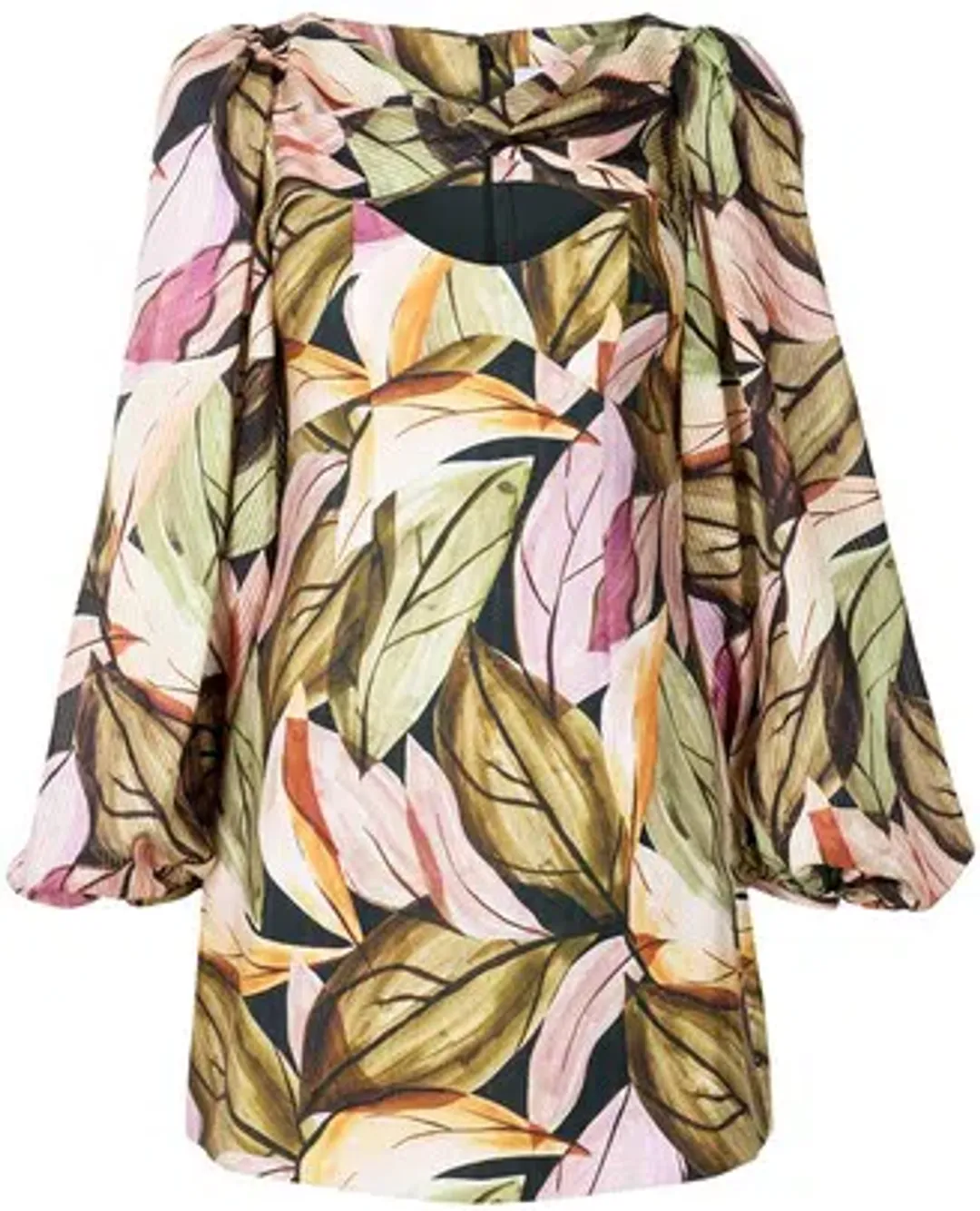 Acler Meadow Mini Dress in Falling Leaves Size 8 for rent on The Volte - main image