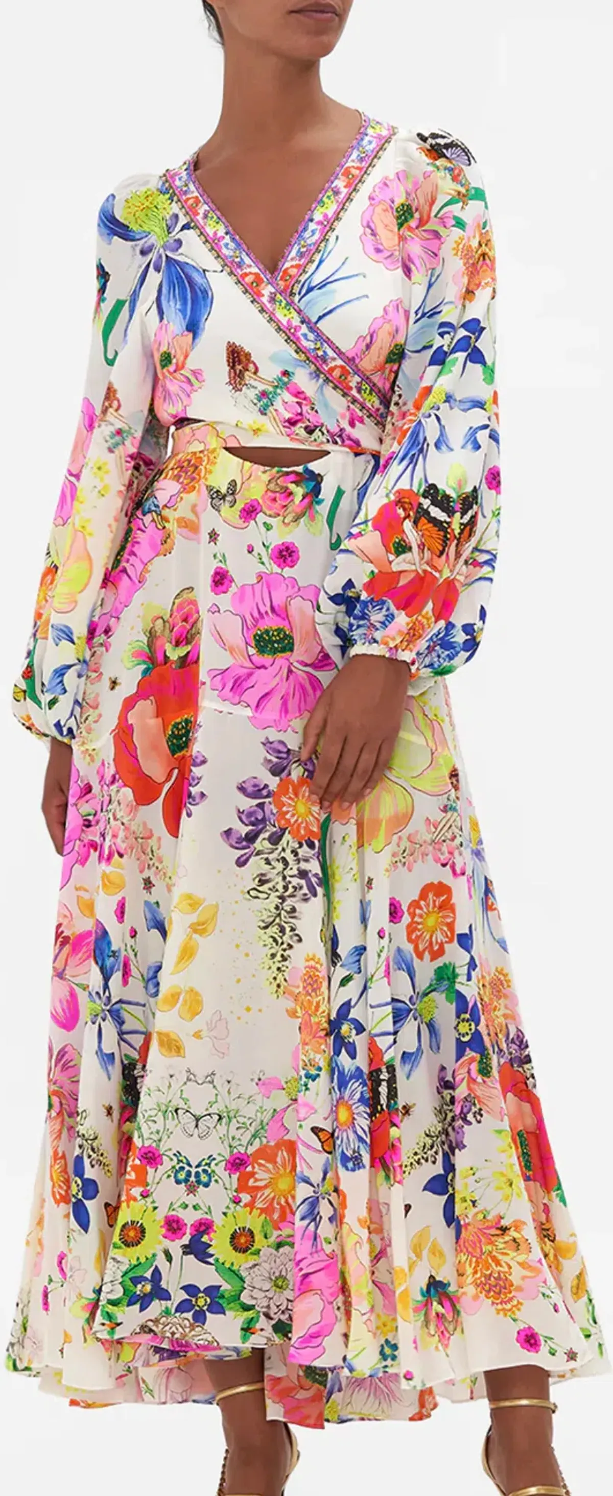 Camilla Wrap Tie Dress Fairy Gang Size 8 - Image 7