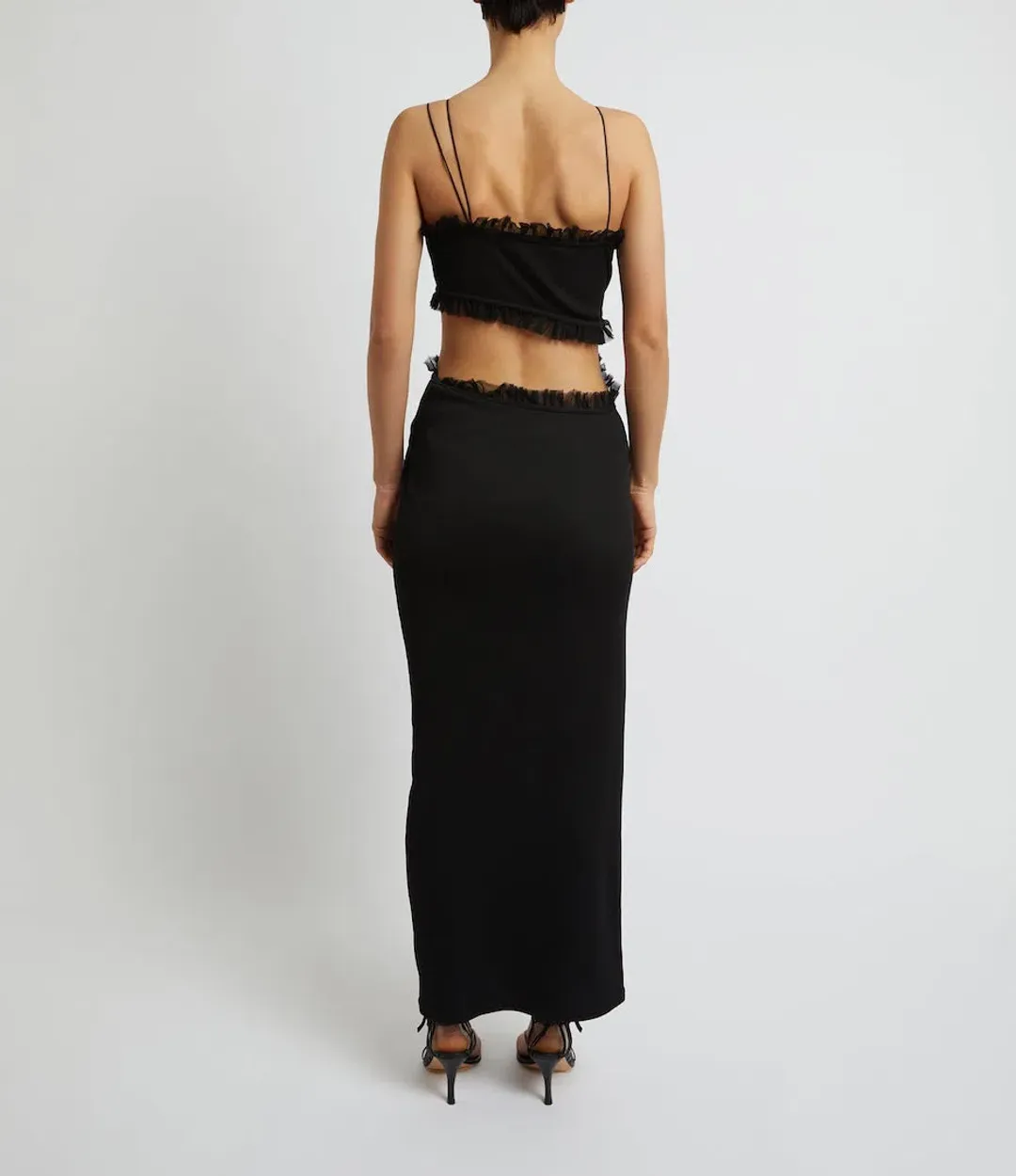 Christopher Esber Carina Interlinked Dress Black Size 6 / XS for rent on The Volte - main image