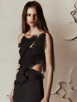 Christopher Esber Carina Interlinked Dress Black Size 8 / S for rent on The Volte - image 4