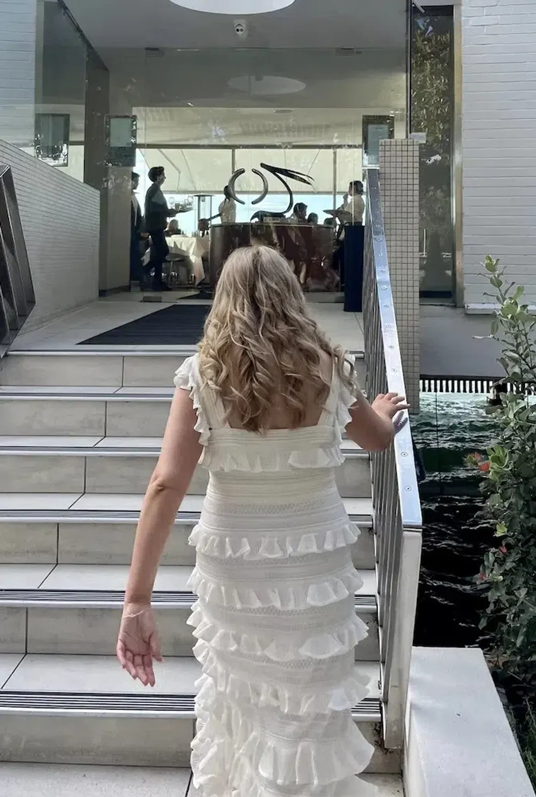 Zimmermann Kaleidoscope Rufle Dress in WhiteSize 2 / Au 12 for rent on The Volte - main image