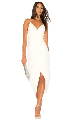 Shona Joy Cocktail Draped Dress Ivory Size 8 for rent on The Volte - image 1