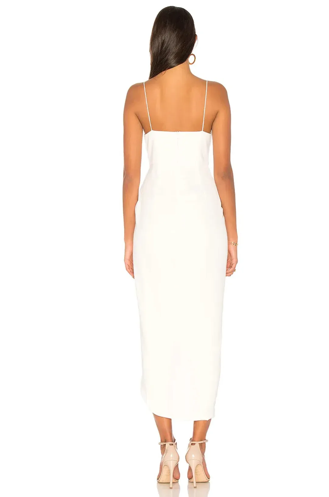 Shona Joy Cocktail Draped Dress Ivory Size 8 for rent on The Volte - main image