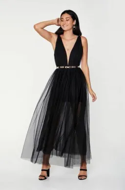 Sheike Anastasia Maxi Dress Black Size AU 8 for rent on The Volte - image 1