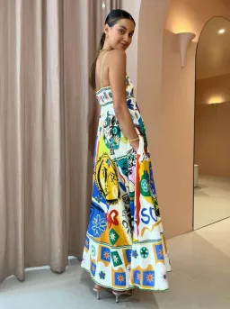 Alemais Soleil Sundress Multi-colored Size AU 12 for rent on The Volte - image 4