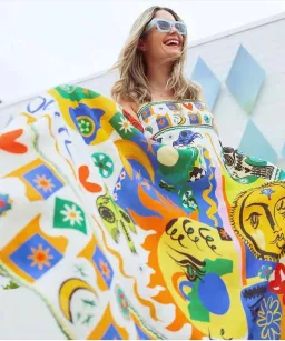 Alemais Soleil Sundress Multi-colored Size AU 12 for rent on The Volte - image 5