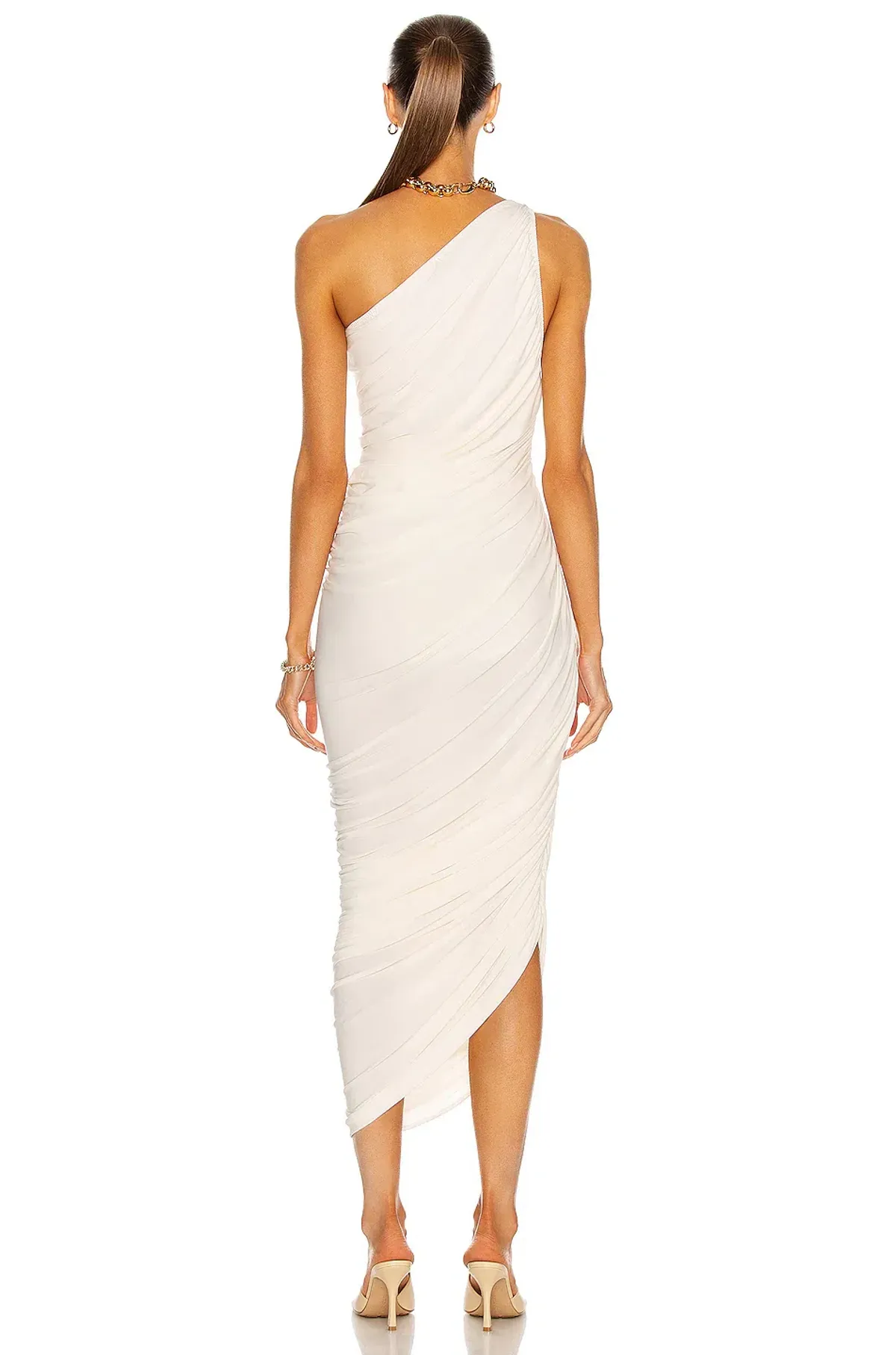 Norma Kamali Diana Gown White Size 10 - Image 2