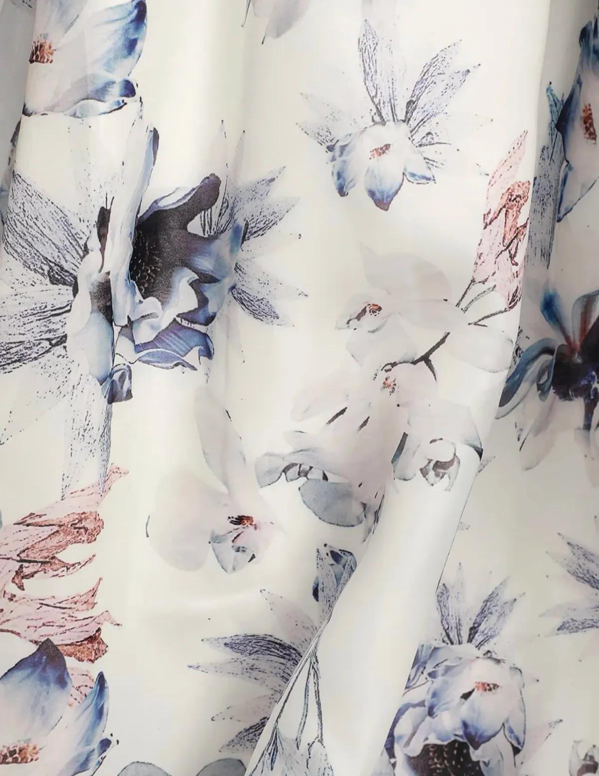 Bariano Josephine One Shoulder High Low Gown Floral Size 6 - Image 5