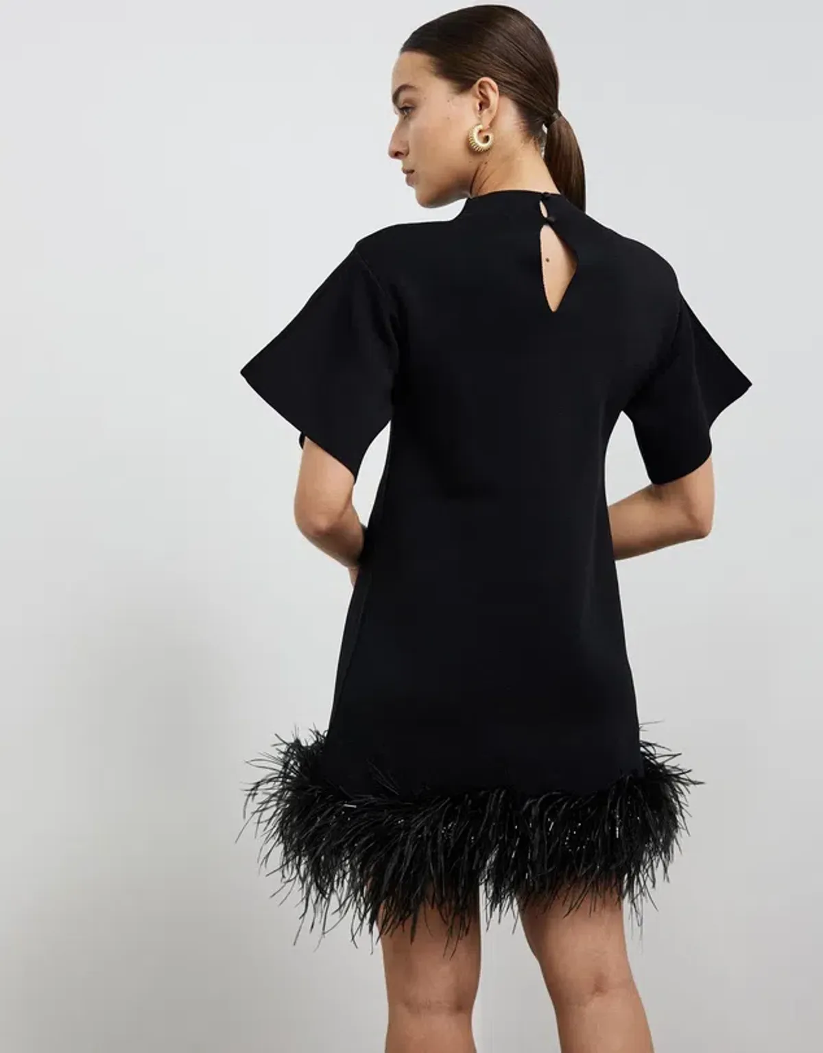 Rachel Gilbert Rita Mini Dress Black Size M / AU 10 - Image 3