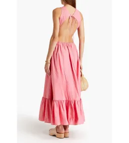 Leo Lin Flamingo Cut Out Dress Pink Size 10 for rent on The Volte - image 2