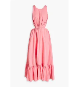 Leo Lin Flamingo Cut Out Dress Pink Size 10 for rent on The Volte - image 3