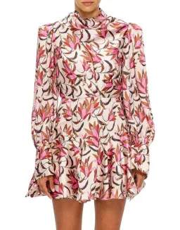 Acler Coleman Mini Dress Print Size 8 for rent on The Volte - image 2