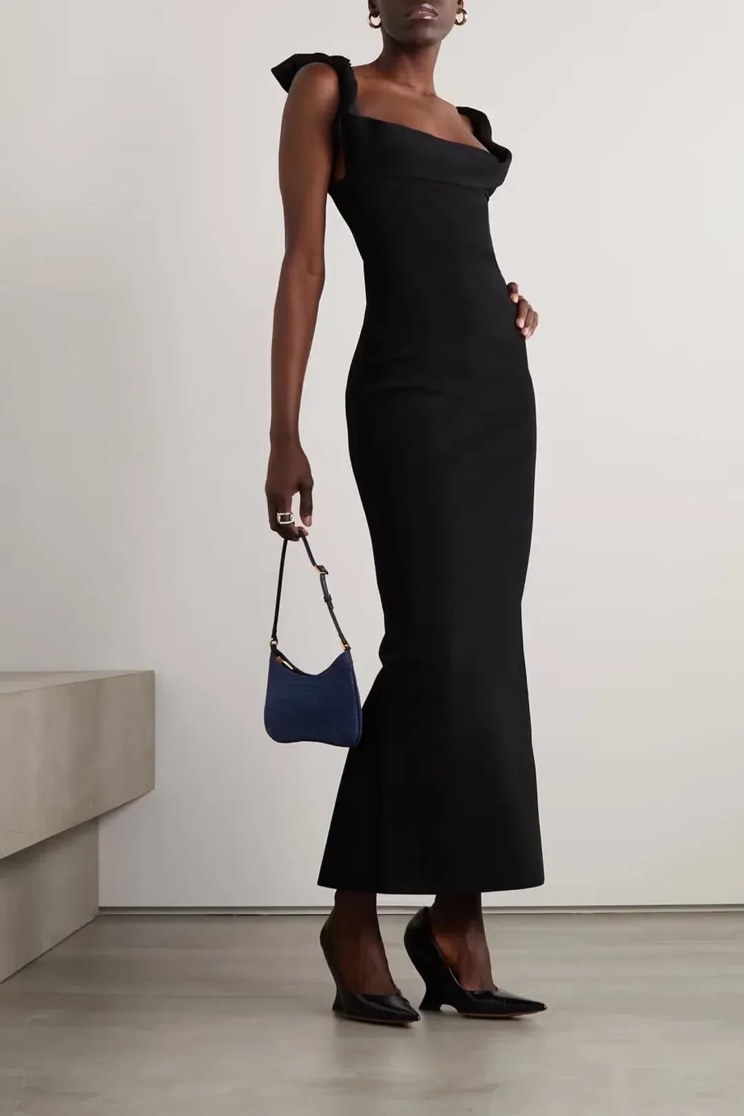 Jacquemus Knit Gown Black Size 10 for rent on The Volte - main image