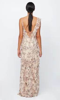 Bec & Bridge Courtney Frill Maxi Dress In Florence Floral Size 8 for rent on The Volte - image 2