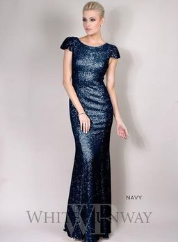 Jadore navy sequin dress for rent on The Volte - image 1