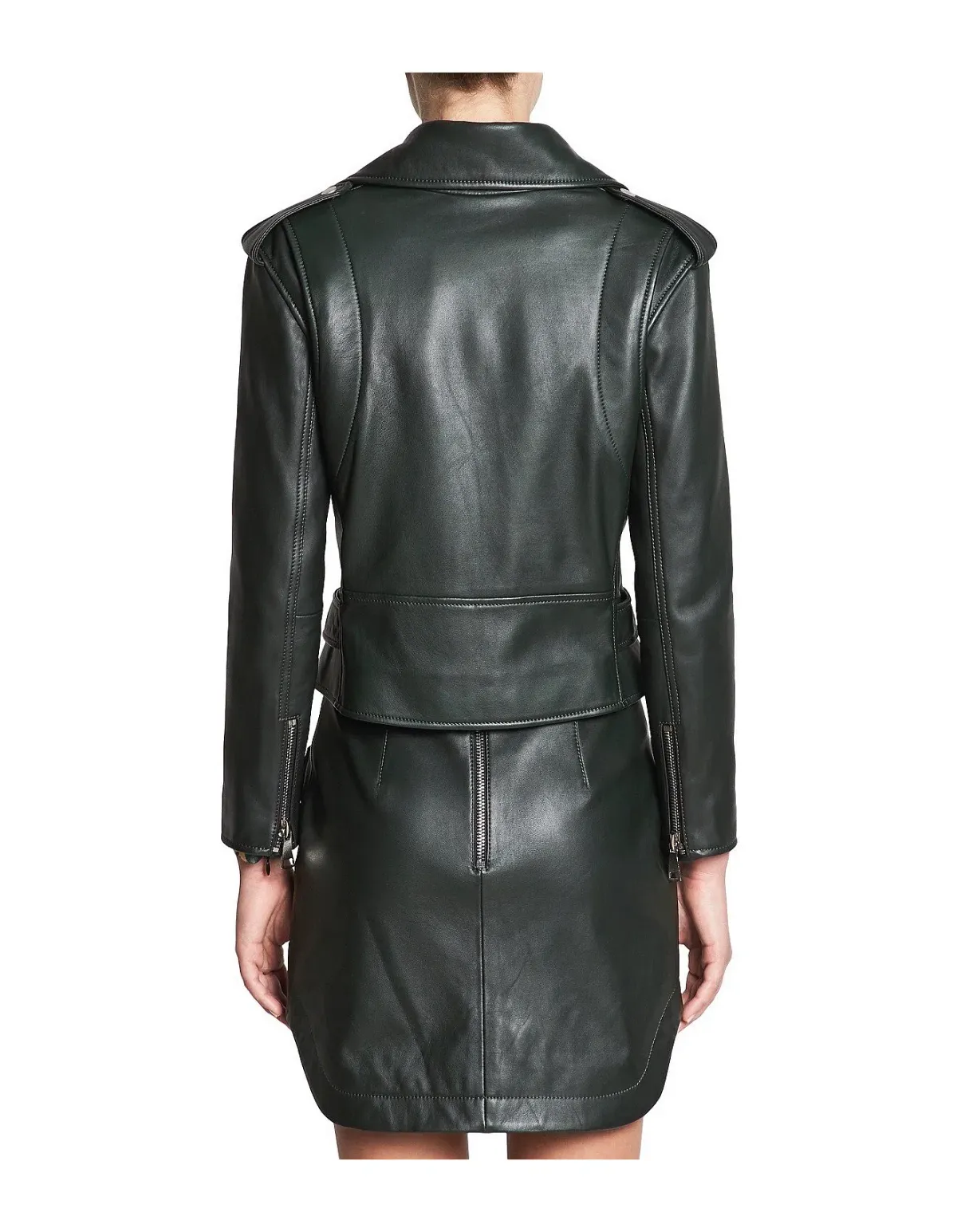 Manning Cartell Open Season Leather Biker Jacket Black Size 12/L - Image 2