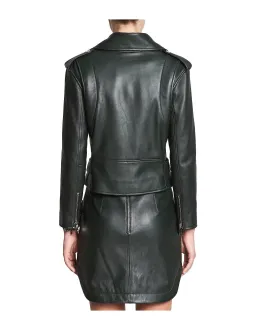 Manning Cartell Open Season Leather Biker Jacket Black Size 12/L for rent on The Volte - image 2