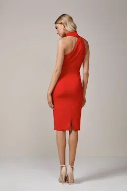 Elle Zeitoune Harper Midi Dress Red Size 6 for rent on The Volte - image 2