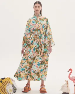 Alemais Mermaid Point Midi Dress Multi-colored Size AU 10 for rent on The Volte - image 1