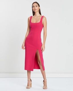 Bec & Bridge Hibiscus Islands Midi Flamingo Pink for rent on The Volte - image 1