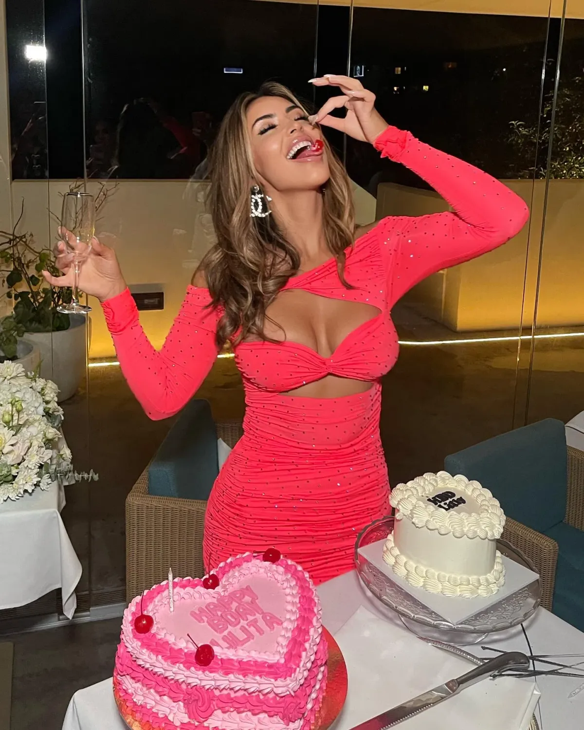 Alex Perry Tinley Strawberry Crystal Mini Dress Pink Size 8 - Image 3