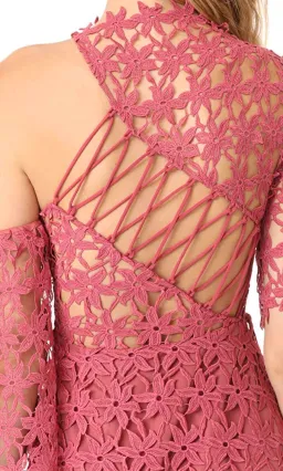 Keepsake Stay Close Mini Dress in Paprika Pink Size M / Au 10 for rent on The Volte - image 3