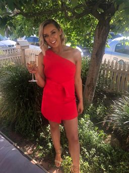 Kookai Gigi Mini Dress in Tomato Size 10 for rent on The Volte - image 2