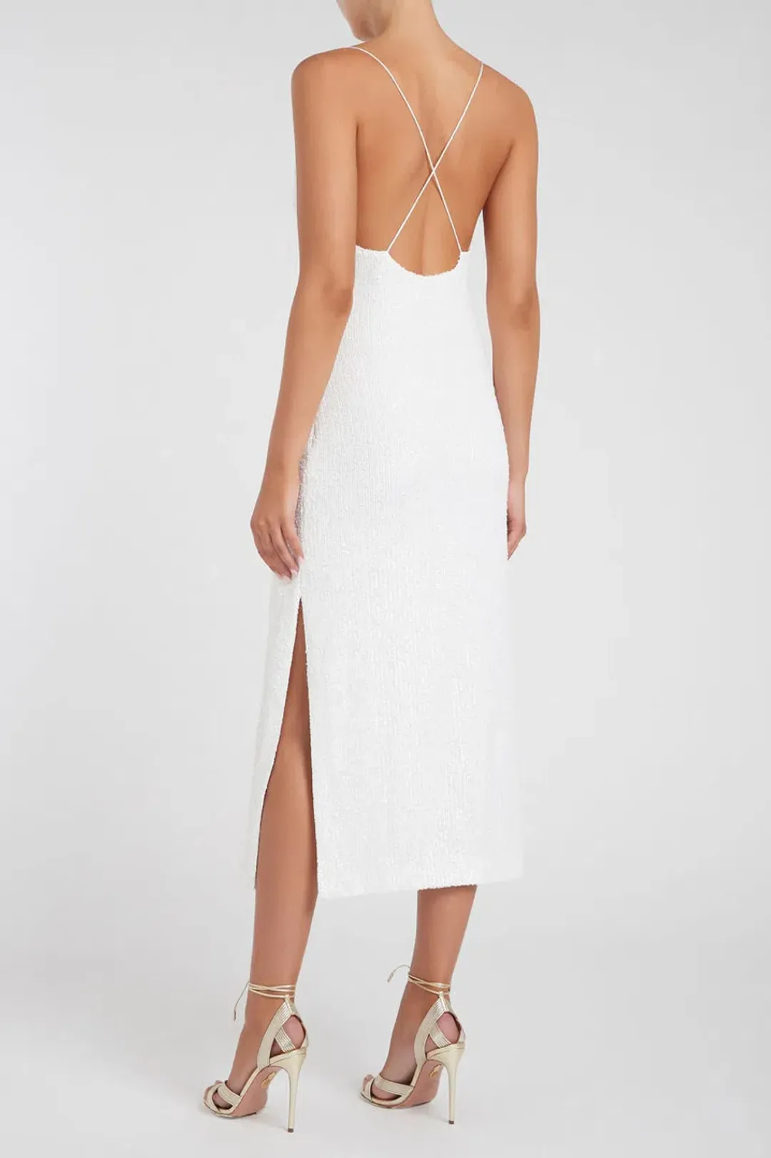 Rebecca Vallance Sylvie Midi Dress White Size AU 6 for rent on The Volte - main image