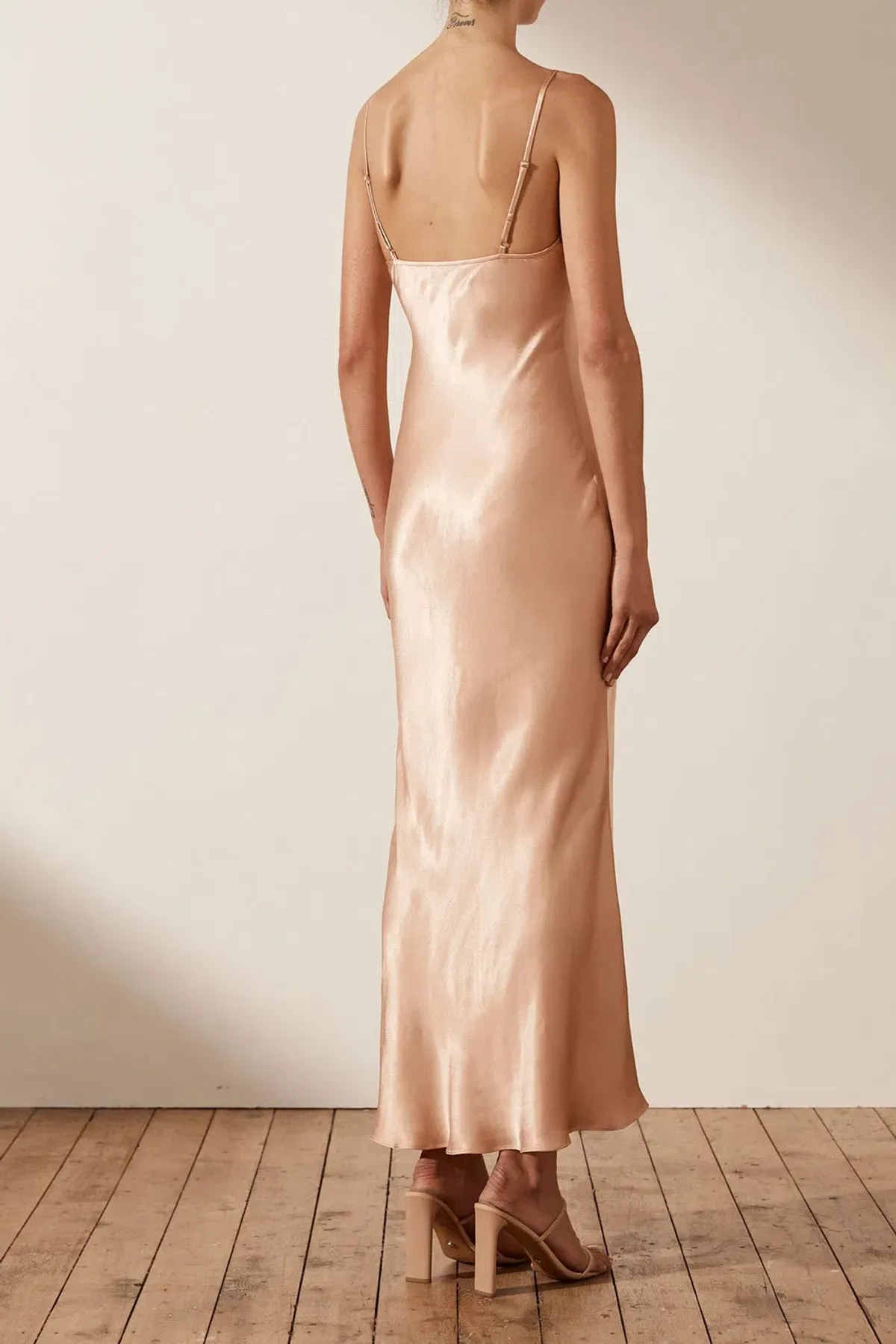 Shona Joy La Lune Bias Slip Dessert Rose Size AU 8 - Image 4