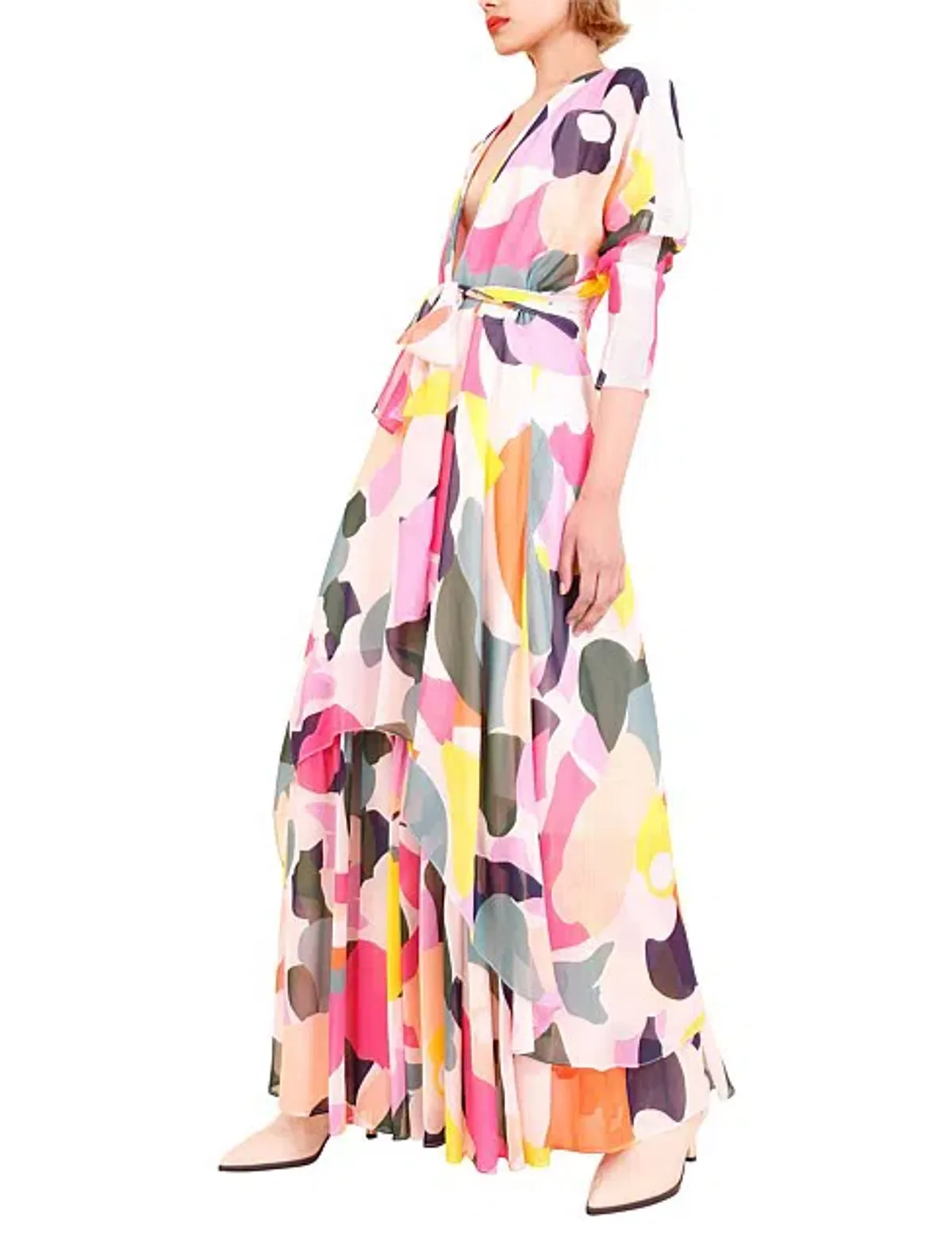 Ginger & Smart Colourful Dress Multi Size 10 - Image 2