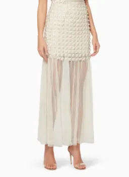 Elliatt Marilyn Skirt in Champagne Size 12 for rent on The Volte - image 2