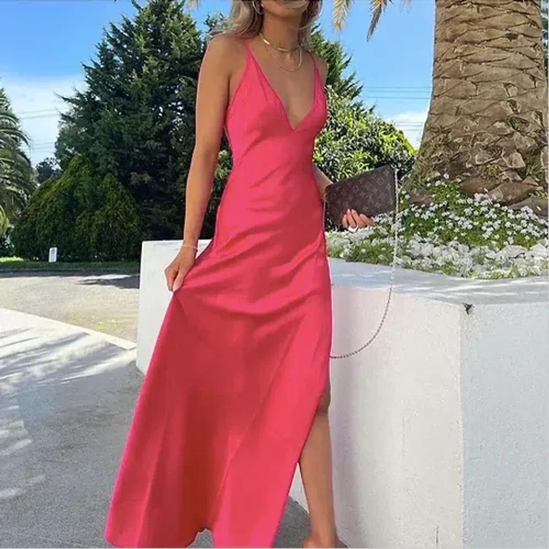 Rat & Boa Anastasia Dress Pink Size 8 for rent on The Volte - main image