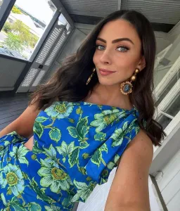 Alemais Winnie Mini Dress Blue Print Size 6 for rent on The Volte - image 2