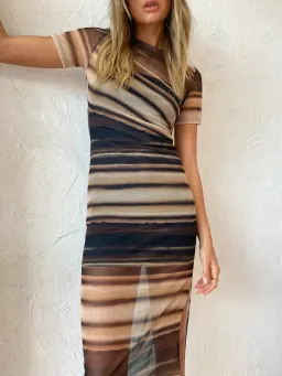 Bec & Bridge Watercolour Dress Print Size 8 for rent on The Volte - image 3