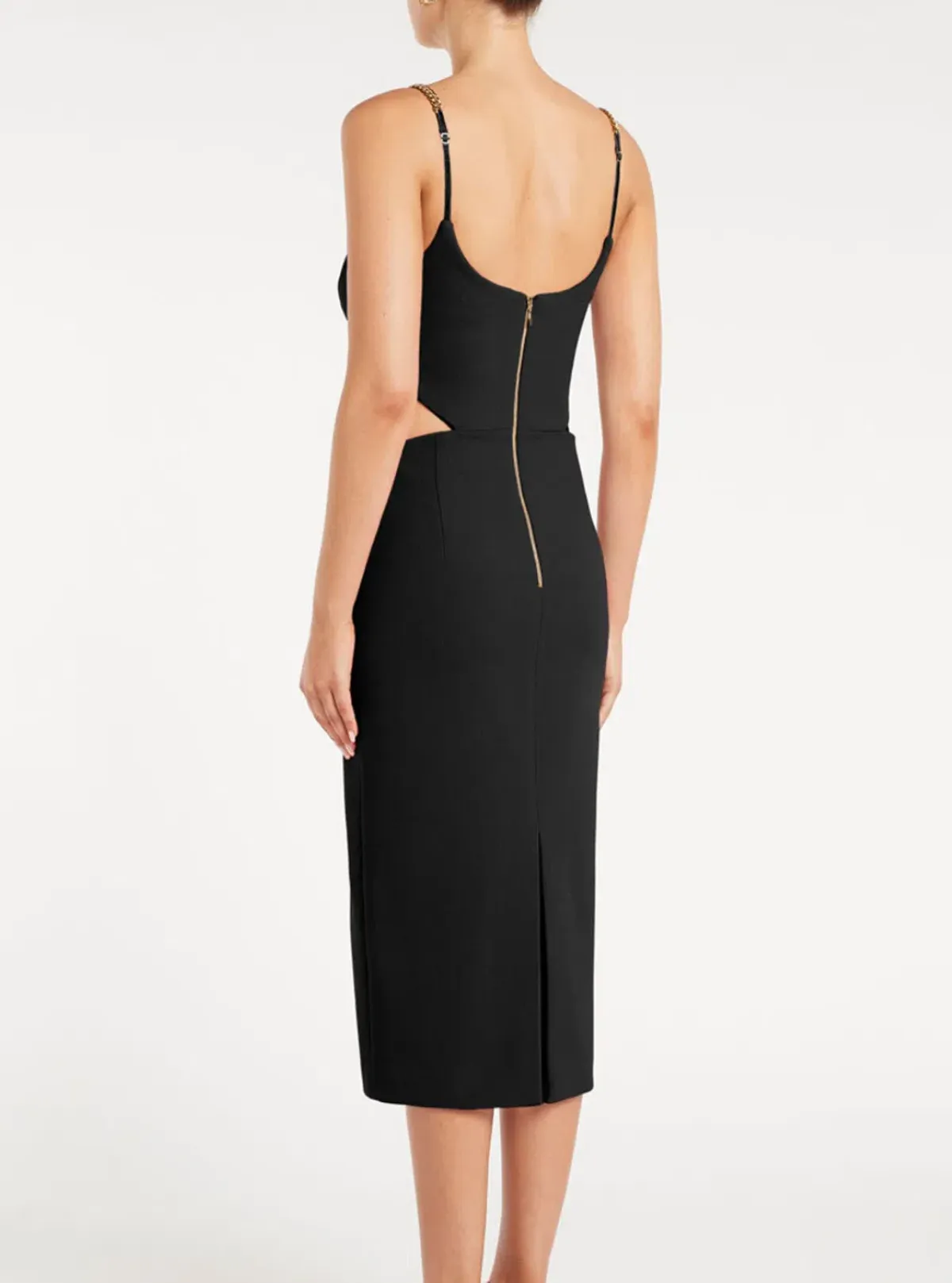 Rebecca Vallance Dulce Amore Midi Dress Black Size 6 - Image 2